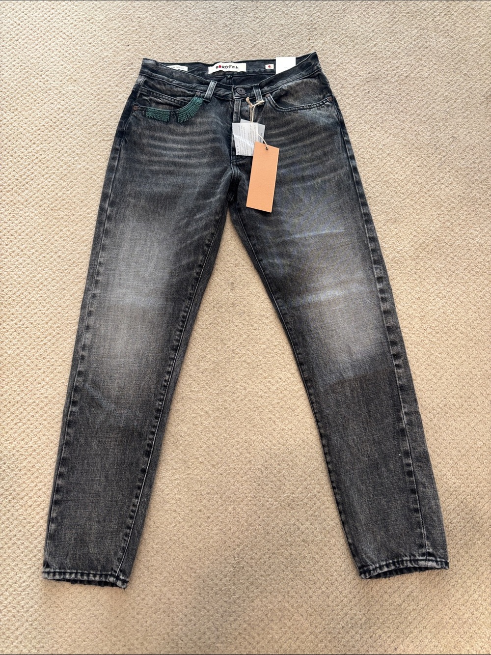 NEW Boro Denim Sapporo Women’s Jeans Black Mid-Rise Tapered Jeans